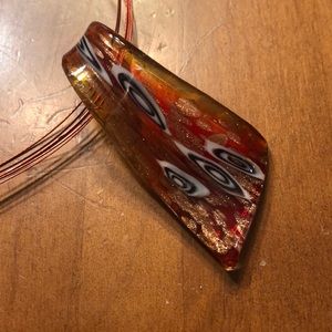 Red stone unique Necklace